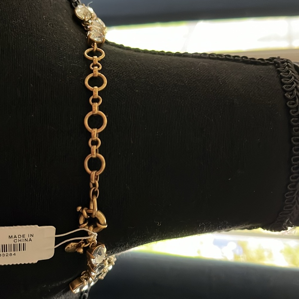 J.Crew new with tags necklace clear stones - Picture 3 of 5